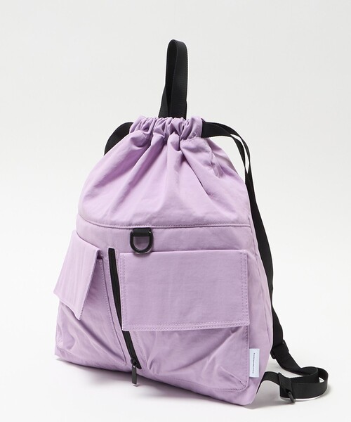 green label relaxing（グリーンレーベルリラクシング）の「ナップサック / リュック / キッズ はっ水（バックパック/リュック・キッズ・ライラック/ブラック/オレンジ・FREE）」の7枚目の写真