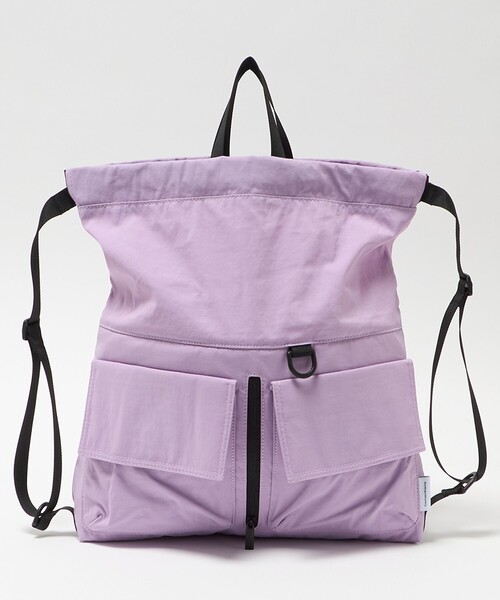 green label relaxing（グリーンレーベルリラクシング）の「ナップサック / リュック / キッズ はっ水（バックパック/リュック・キッズ・ライラック/ブラック/オレンジ・FREE）」の12枚目の写真