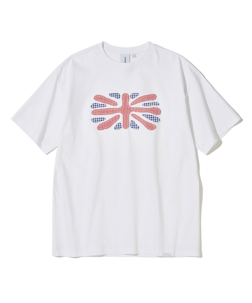 URBANDTYPE(アーバンディタイプ)の「ユニオンジャックアップリケTシャツ_ホワイト(Tシャツ/カットソー・レディース・その他・SMALL/MEDIUM/LARGE/X-LARGE)」の7枚目の写真