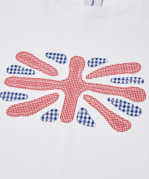 URBANDTYPE(アーバンディタイプ)の「ユニオンジャックアップリケTシャツ_ホワイト(Tシャツ/カットソー・レディース・その他・SMALL/MEDIUM/LARGE/X-LARGE)」の3枚目の写真