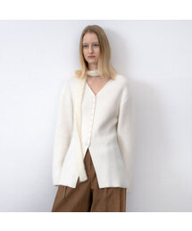 ANGORA BLENDED KNIT CARDIGAN(CD-2234)