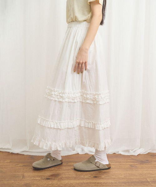 fig London(フィグロンドン)の「deco skirt(スカート・レディース・ホワイト/ブラック/チェック・FREE)」の22枚目の写真