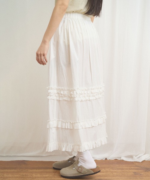 fig London(フィグロンドン)の「deco skirt(スカート・レディース・ホワイト/ブラック/チェック・FREE)」の20枚目の写真