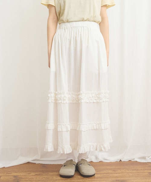 fig London(フィグロンドン)の「deco skirt(スカート・レディース・ホワイト/ブラック/チェック・FREE)」の10枚目の写真