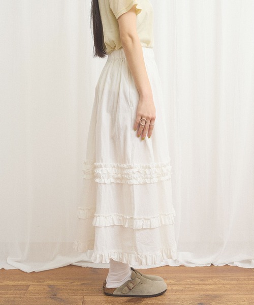 fig London(フィグロンドン)の「deco skirt(スカート・レディース・ホワイト/ブラック/チェック・FREE)」の9枚目の写真