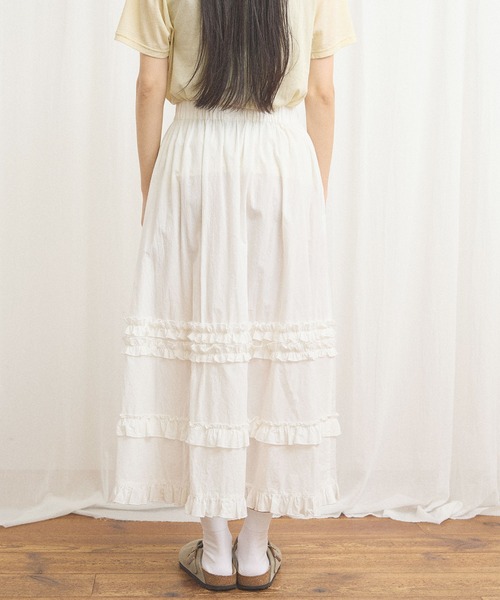 fig London(フィグロンドン)の「deco skirt(スカート・レディース・ホワイト/ブラック/チェック・FREE)」の8枚目の写真