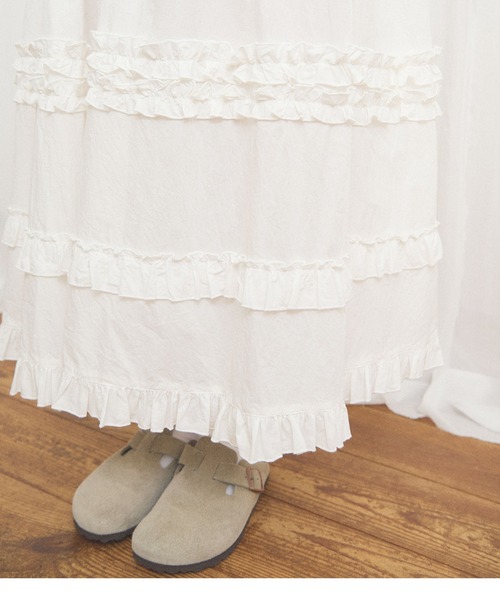 fig London(フィグロンドン)の「deco skirt(スカート・レディース・ホワイト/ブラック/チェック・FREE)」の5枚目の写真