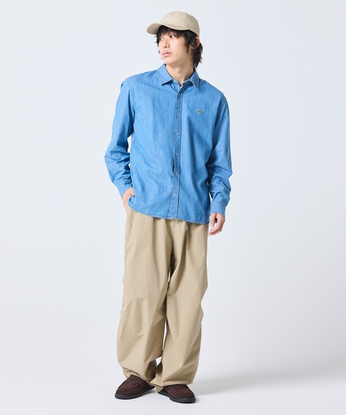 LACOSTE（ラコステ）の「ライトウェイトデニムシャツ（シャツ/ブラウス・メンズ・ライトブルー/インディゴブルー・39/38/41/40）」の10枚目の写真