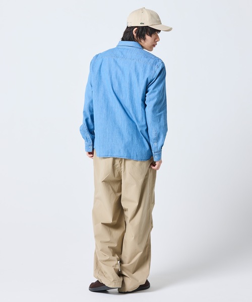 LACOSTE（ラコステ）の「ライトウェイトデニムシャツ（シャツ/ブラウス・メンズ・ライトブルー/インディゴブルー・39/38/41/40）」の15枚目の写真