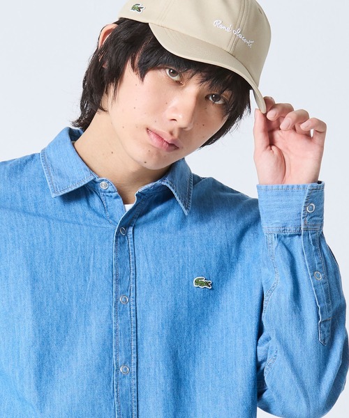 LACOSTE（ラコステ）の「ライトウェイトデニムシャツ（シャツ/ブラウス・メンズ・ライトブルー/インディゴブルー・39/38/41/40）」の3枚目の写真