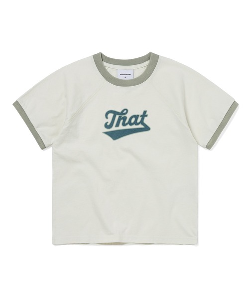 thisisneverthat（ディスイズネバーザット）の「Faded Raglan W Tee（Tシャツ/カットソー・メンズ・イエロー系その他/ネイビー・M/S）」の2枚目の写真