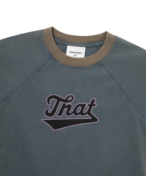 thisisneverthat（ディスイズネバーザット）の「Faded Raglan W Tee（Tシャツ/カットソー・メンズ・イエロー系その他/ネイビー・M/S）」の3枚目の写真