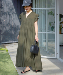 SLOBE IENA（スローブイエナ）の「コットンボイルフリルワンピース（ワンピース）」