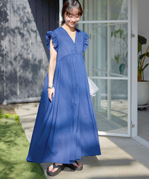 SLOBE IENA（スローブイエナ）の「コットンボイルフリルワンピース（ワンピース）」