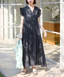 SLOBE IENA（スローブイエナ）の「コットンボイルフリルワンピース（ワンピース）」