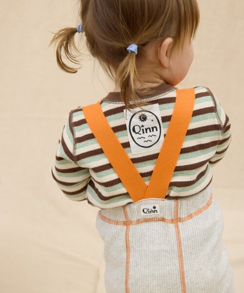 CIAOPANIC TYPY（チャオパニックティピー）の「【BABY】【Qinn】ボーダーワッフルヘンリートップス：80～100cm（その他ベビーウェア・キッズ・ミント/レッド/ブルー・100/90/80）」の5枚目の写真