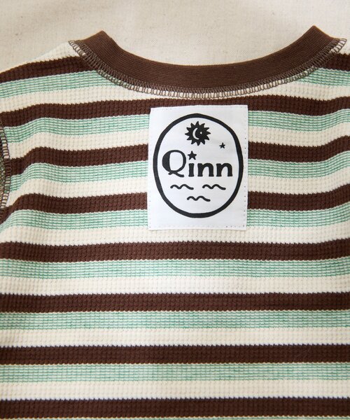 CIAOPANIC TYPY(チャオパニックティピー)の「【BABY】【Qinn】ボーダーワッフルヘンリートップス:80~100cm(その他ベビーウェア・キッズ・ミント/レッド/ブルー・100/90/80)」の17枚目の写真