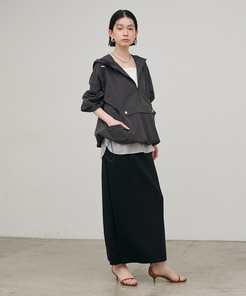 LARUTA（ラルータ）の「【LARUTA】UV接触冷感シンプルIラインニットスカート（スカート・レディース・グレー/ブラック/ブルー/オフホワイト・FREE）」の13枚目の写真
