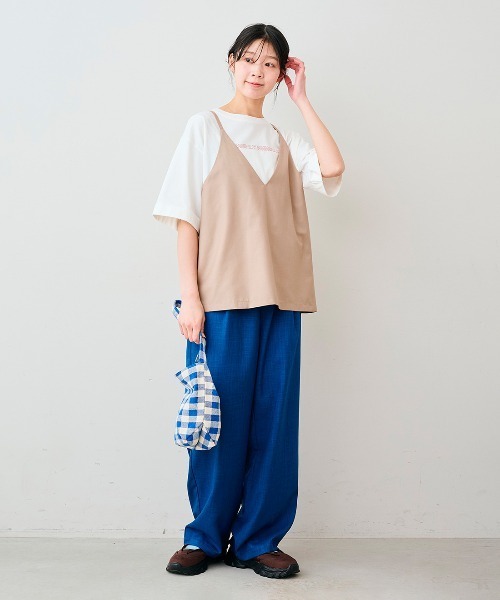 Live in comfort(リブインコンフォート)の「【低身長/高身長サイズあり】リブ イン コンフォート 一点投入でコーデが華やぐ 麻見え素材のイージーパンツ(スラックス・レディース・ピンク/イエロー/ブルー・14/13/12/11/10/9/8/7/6/5/4/3/2/1)」の17枚目の写真
