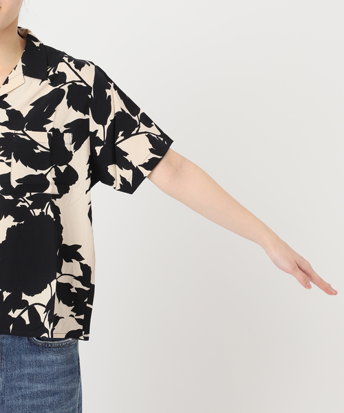 journal standard L'essage（ジャーナルスタンダードレサージュ）の「別注【LUSANA / ルサーナ】TINA SHIRTS：シャツ（シャツ/ブラウス・レディース・ブラック系その他/オートミール・SMALL）」の16枚目の写真