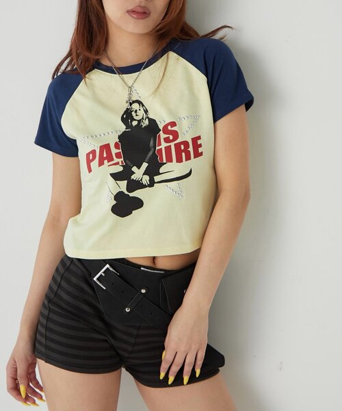 WHO'S WHO gallery（フーズフーギャラリー）の「シャーロットスターチビラグラン（Tシャツ/カットソー・レディース・オフホワイト/イエロー/ピンク・FREE）」の3枚目の写真