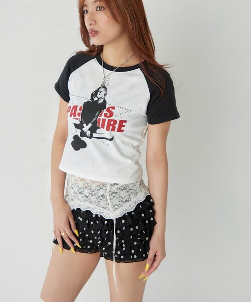 WHO'S WHO gallery（フーズフーギャラリー）の「シャーロットスターチビラグラン（Tシャツ/カットソー・レディース・オフホワイト/イエロー/ピンク・FREE）」の5枚目の写真