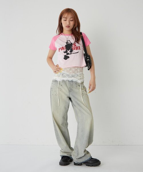 WHO'S WHO gallery（フーズフーギャラリー）の「シャーロットスターチビラグラン（Tシャツ/カットソー・レディース・オフホワイト/イエロー/ピンク・FREE）」の20枚目の写真