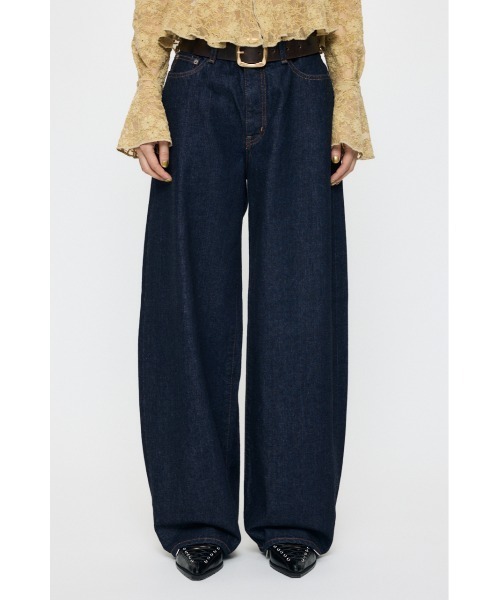 セール】MIDRISE CURVED WIDE STRAIGHT（デニムパンツ）｜MOUSSY