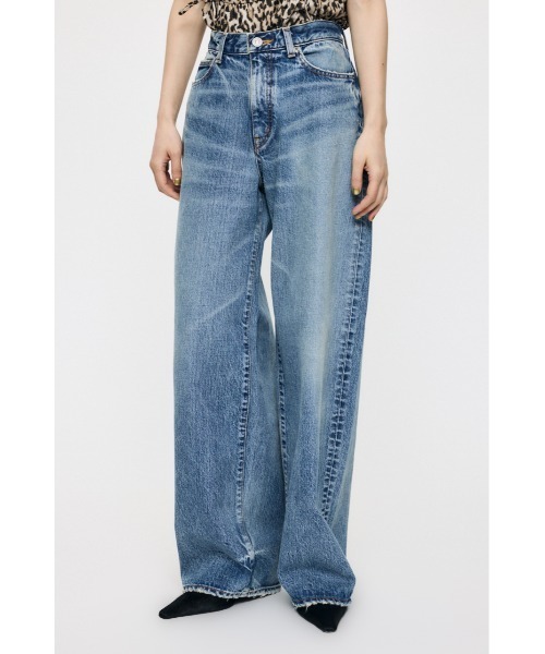 MIDRISE CURVED WIDE STRAIGHT（デニムパンツ）｜MOUSSY（マウジー）の