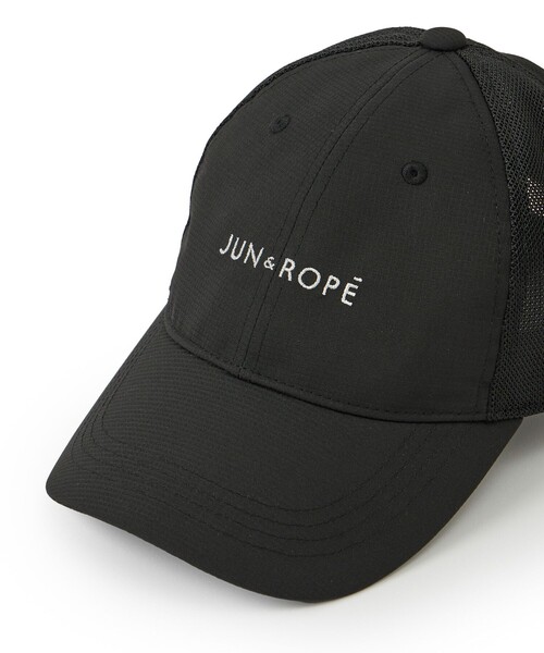 JUN&ROPE'(ジュンアンドロペ)の「メッシュコンビロゴ入りキャップ(キャップ・レディース・ホワイト/ブラック・FREE)」の7枚目の写真