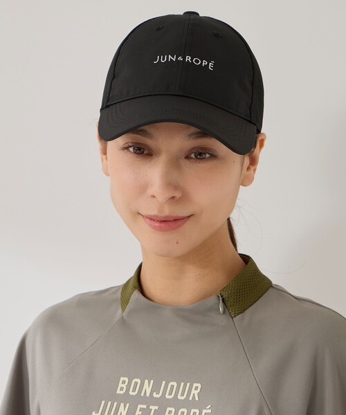 JUN&ROPE'(ジュンアンドロペ)の「メッシュコンビロゴ入りキャップ(キャップ・レディース・ホワイト/ブラック・FREE)」の1枚目の写真