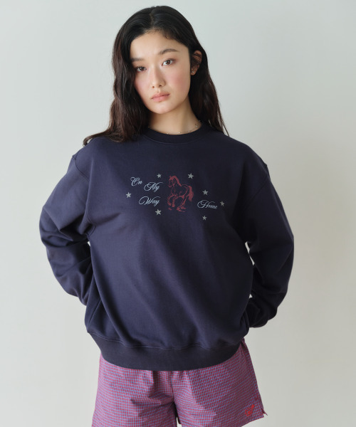 HOMEBODY THINGS（ホームバディ ティングズ）の「HBT Pony Sweatshirt (NAVY)（スウェット・レディース・その他・FREE）」の5枚目の写真