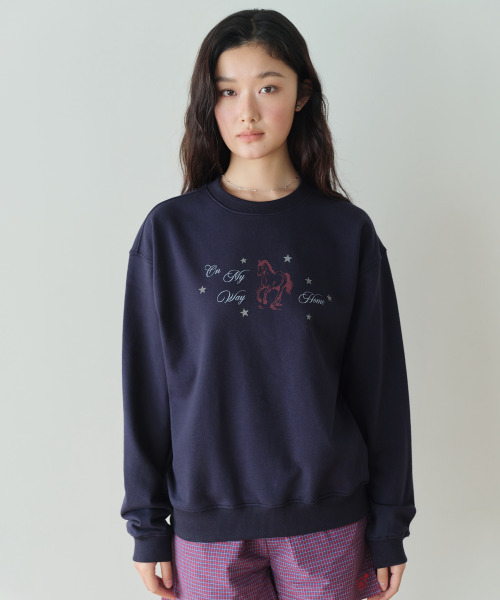 HOMEBODY THINGS（ホームバディ ティングズ）の「HBT Pony Sweatshirt (NAVY)（スウェット・レディース・その他・FREE）」の6枚目の写真