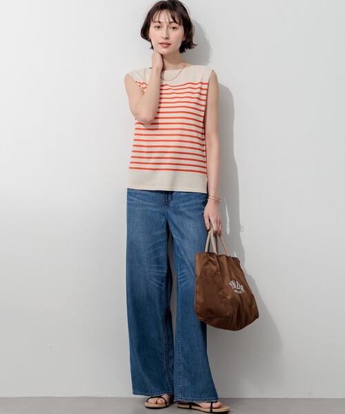 23区(ニジュウサンク)の「LIGHT DENIM ワイド パンツ(デニムパンツ・レディース・スカイブルー系・38)」の17枚目の写真