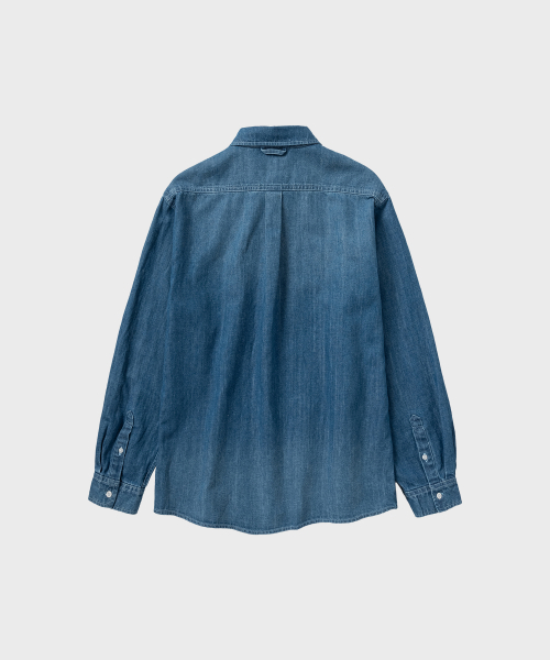 NONBLANK(ノンブランク)の「ウォッシングデニムLSシャツ_ライトブルー(シャツ/ブラウス・メンズ・ライトブルー・MEDIUM/LARGE/X-LARGE/SMALL)」の2枚目の写真