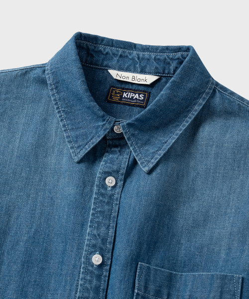 NONBLANK(ノンブランク)の「ウォッシングデニムLSシャツ_ライトブルー(シャツ/ブラウス・メンズ・ライトブルー・MEDIUM/LARGE/X-LARGE/SMALL)」の3枚目の写真