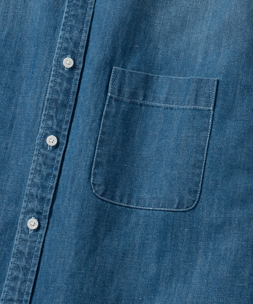 NONBLANK(ノンブランク)の「ウォッシングデニムLSシャツ_ライトブルー(シャツ/ブラウス・メンズ・ライトブルー・MEDIUM/LARGE/X-LARGE/SMALL)」の5枚目の写真
