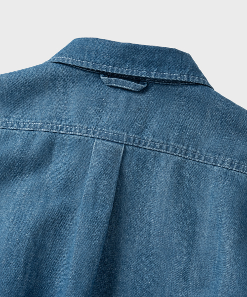 NONBLANK(ノンブランク)の「ウォッシングデニムLSシャツ_ライトブルー(シャツ/ブラウス・メンズ・ライトブルー・MEDIUM/LARGE/X-LARGE/SMALL)」の6枚目の写真