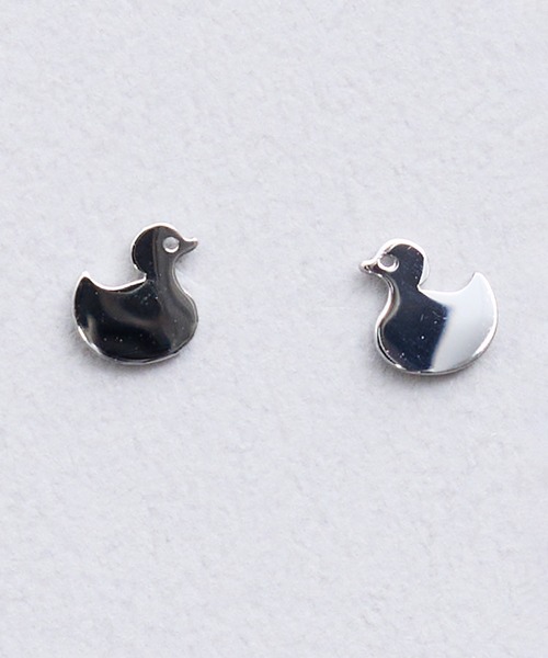 gargle(ガーグル)の「gargle ガーグル:STAINLESS ステンレスシリーズ アヒル ピアス(ピアス(両耳用)・レディース・シルバー/ゴールド・FREE)」の3枚目の写真