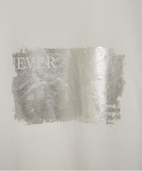 LARUTA(ラルータ)の「【LARUTA】汗染み防止箔ロゴT(Tシャツ/カットソー・レディース・スミクロ/オフホワイト/ブラウン・FREE)」の17枚目の写真