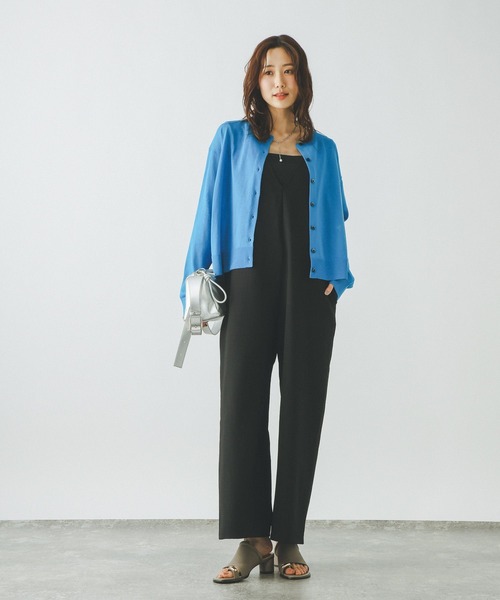 GLOBAL WORK（グローバルワーク）の「2WAYワイドサロペット/636249（サロペット/オーバーオール・レディース・ブラック系その他/ブラック/ブラウン・LARGE/MEDIUM）」の4枚目の写真
