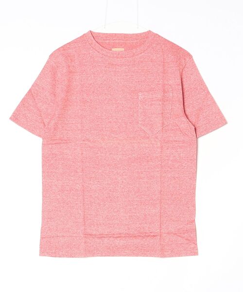 Sanca(サンカ)の「【Sanca】サンカ/ TWIST 天竺 POCKET CREW(Tシャツ/カットソー・メンズ・グリーン/ライム/レッド/オリーブ・2/3)」の1枚目の写真