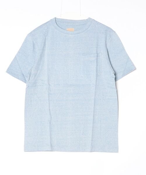 Sanca（サンカ）の「【Sanca】サンカ/ TWIST 天竺 POCKET CREW（Tシャツ/カットソー・メンズ・グリーン/ライム/レッド/オリーブ/グレー/サックスブルー/ブラウン・2/3）」の6枚目の写真