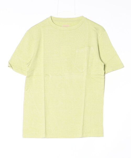 Sanca(サンカ)の「【Sanca】サンカ/ TWIST 天竺 POCKET CREW(Tシャツ/カットソー・メンズ・グリーン/ライム/レッド/オリーブ・2/3)」の3枚目の写真