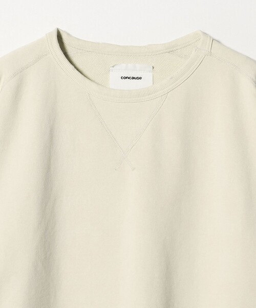 concause(コンコース)の「<concause> Crewneck Sweat Shirt/スウェットシャツ(スウェット・メンズ・ブラック/オフホワイト/ケリーグリーン・4/5)」の9枚目の写真