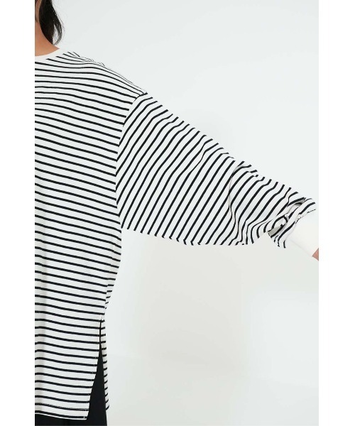 HEART MARKET(ハートマーケット)の「スリットゆったりチュニック(Tシャツ/カットソー・レディース・ブラック系/チャコール/ホワイト/ライム/ピンク/ブルー・FREE)」の22枚目の写真