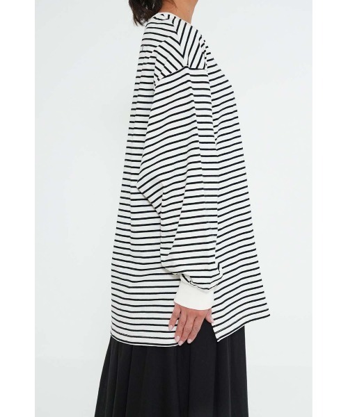 HEART MARKET(ハートマーケット)の「スリットゆったりチュニック(Tシャツ/カットソー・レディース・ブラック系/チャコール/ホワイト/ライム/ピンク/ブルー・FREE)」の17枚目の写真