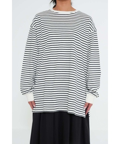 HEART MARKET(ハートマーケット)の「スリットゆったりチュニック(Tシャツ/カットソー・レディース・ブラック系/チャコール/ホワイト/ライム/ピンク/ブルー・FREE)」の16枚目の写真