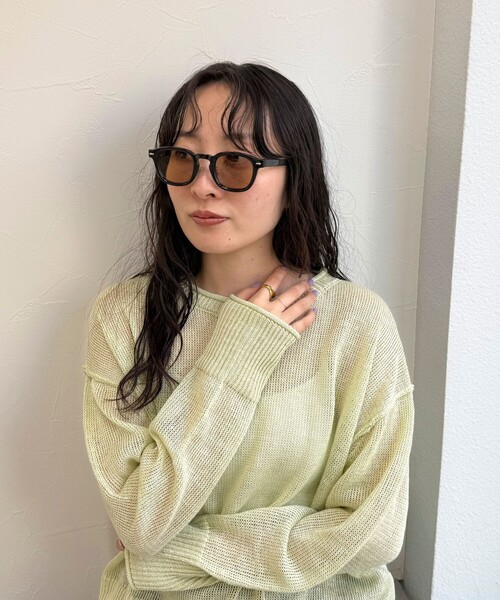 fredy emue（フレディエミュ）の「ブラックセルウエリントンサングラス（サングラス・レディース・チャコールグレー/ブラウン・FREE）」の8枚目の写真