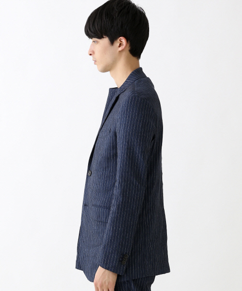 ABAHOUSE（アバハウス）の「【セットアップ対応】ストレッチリネン　2ボタンジャケット（テーラードジャケット・メンズ・ネイビー/ベージュ・48/44/46）」の11枚目の写真